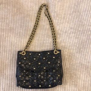 Rebecca Minkoff black and gold bag